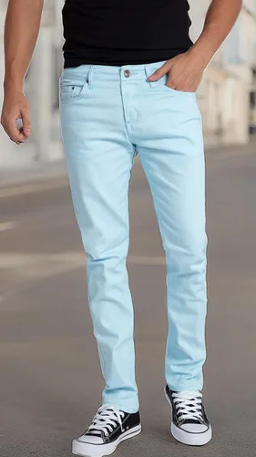 Miniatura 8 de WULFUL Jeans de mezclilla corte ajustado y cómodos para hombre