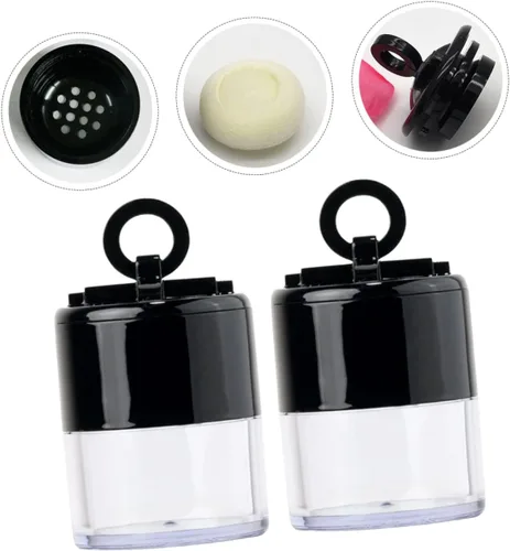 Miniatura 3 de Beaupretty Soplo portátil hermético del polvo del maquillaje de la caja del polvo de los cosméticos con el envase vacío