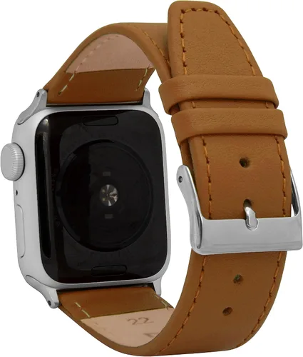 Miniatura 20 de Bandini Correas de cuero para mujer para Apple Watch de 1.496 pulgadas, 1.575 pulgadas, 1.614 pulgadas para mujer, correa delgada de cuero iWatch