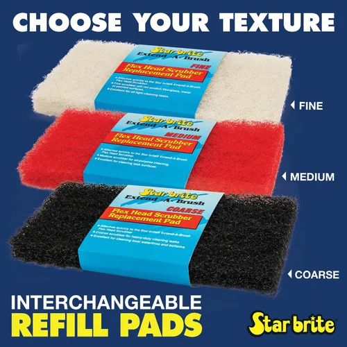 Miniatura 3 de STAR BRITE Repuesto de escoba de cabeza flexible (Mediano) (Rojo) (040126)