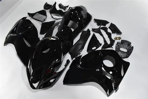 Miniatura 3 de Carenado negro plateado para Suzuki 2008-2019 GSXR 1300 Hayabusa Gen2 inyección ABS plástico Carrocería juego de carrocería del mercado