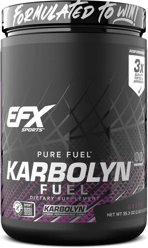 Miniatura 18 de EFX Sports Karbolyn Fuel Polvo de Carbohidratos de Absorción Rápida Carga de Carbohidratos, Energía Sostenida, Recuperación Rápida Libre