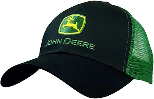 Miniatura 133 de John Deere Gorra de béisbol con logotipo y malla trasera con contraste, para hombre