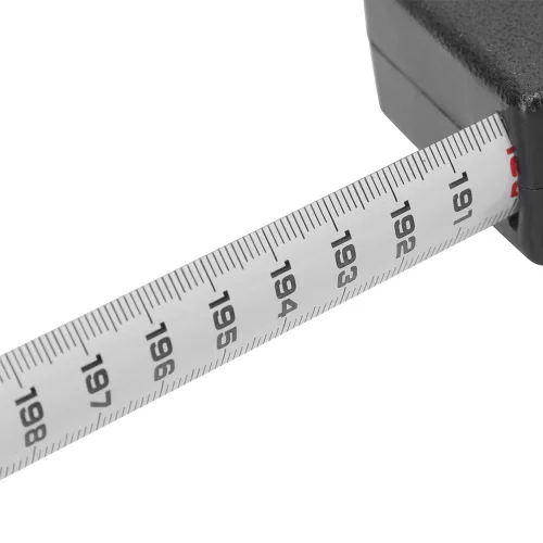 Miniatura 7 de 6.6 ft Altura Estatura Meter Cinta de medición retráctil Regla Herramienta de medición de metal (negro)