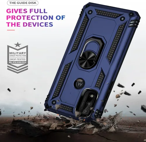 Miniatura 7 de STARSHOP Funda compatible con Moto G Pure, con protector de pantalla de vidrio templado incluido, protección contra caídas de grado militar a prueba