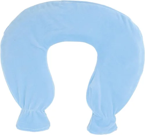 Miniatura 9 de ZJchao Bolsa de agua caliente, en forma de U, alivio del dolor de cuello y hombros, almohada de terapia de calor con funda de vellón, compresa fría