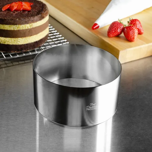 Miniatura 2 de Fat Daddio's Anillo redondo de acero inoxidable para pasteles y pastelería, 2 x 0.75 pulgadas