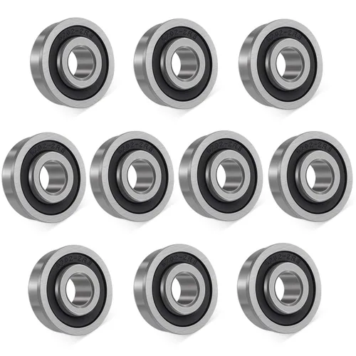Miniatura 5 de Bonbo 10 rodamientos de bolas con brida ID 5/8 pulgadas x diámetro exterior 1-3/8 pulgadas para cortacésped, carretillas, voluntad de viento