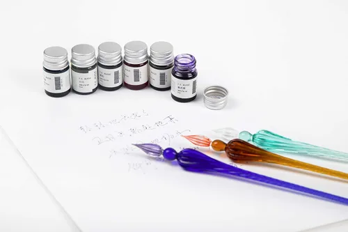 Miniatura 7 de Bolígrafo de cristal hecho a mano con diseño de caligrafía de cristal