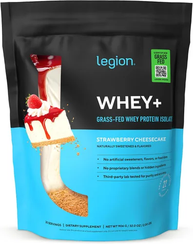 Miniatura 14 de LEGION Whey+ Proteína de Suero Aislado de Vacas Alimentadas con Pasto - Polvo de Proteína de Suero Aislado Bajo en Calorías, Sin OMG, Sin Azúcar