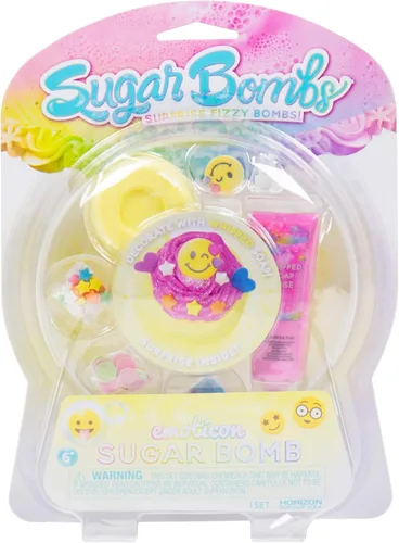 Miniatura 7 de Sugar Bombs by Horizon Group USA, diseña y decora tu propia bomba efervescente temática Kawaii. Fizz en cuenco para revelar un regalo sorpresa