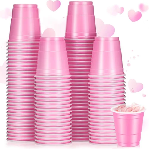 Miniatura 12 de Roshtia Paquete de 100 vasos de plástico de 2 onzas, mini vasos de chupito desechables de graduación de 2 onzas para fiesta de graduación, boda