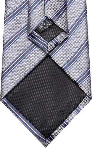 Miniatura 250 de Barry.Wang Juego de corbatas para hombre, corbata de seda a rayas, tejido a cuadros, gemelos formales, negocios, boda