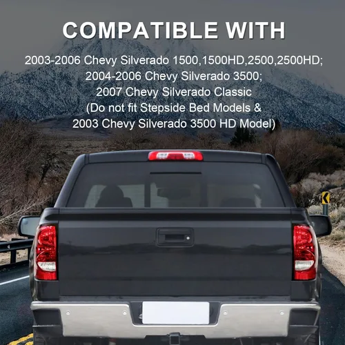 Miniatura 2 de Silverado - Luces traseras compatibles con Chevy Silverado 2003-2006 1500/1500HD 2500/2500HD 3500 para el lado del conductor y del pasajero