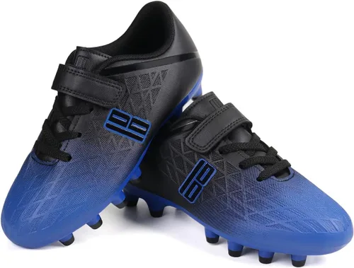 Miniatura 7 de Brooman - Tacos de fútbol para niños y niñas, zapatos deportivos con tacos para usar al aire libre