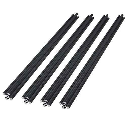 4 piezas de 11.811 in ranura en V 2020 perfil de extrusión de aluminio extruido estándar europeo anodizado para impresora 3D y CNC DIY