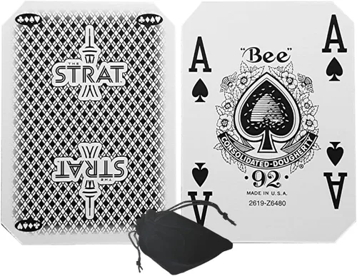Miniatura 13 de Cyber-Deals Authentic Las Vegas Casino Table-Played Playing Cards – 52 Cards Each, No Jokers – Variety of Casinos & Colors Aliante - White/Blue