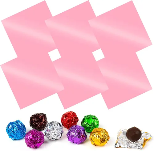 Miniatura 21 de Envolturas de caramelo de papel de aluminio – Papel de regalo de chocolate, 300 piezas, envoltorio de barra de chocolate casera, embalaje
