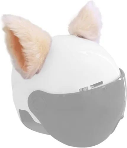 Miniatura 10 de Orejas de gato para casco, orejas de felpa, accesorio adhesivo para casco para bicicleta, motocicleta, superficies lisas, decoración de cascos