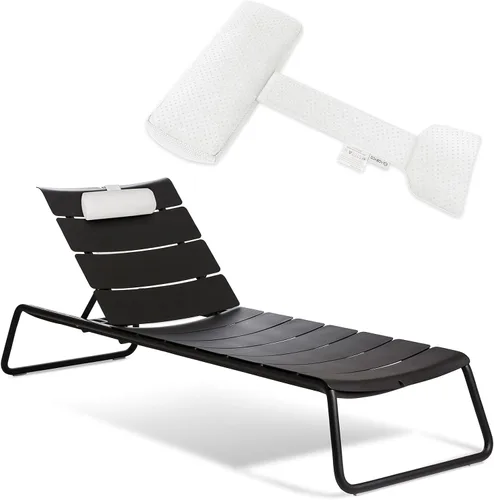 Almohada para reposacabezas para tumbona, cojín de piscina al aire libre, almohadas de cabeza con peso para tomar el sol, muebles de natación
