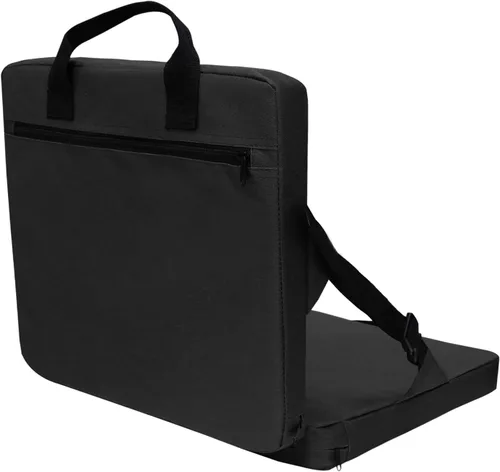 Miniatura 8 de Asientos de estadio con soporte para respaldo, cojín plegable para silla para interiores y exteriores, cojín portátil con respaldo, cojín de silla