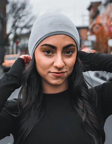 Miniatura 7 de SAAKA Gorro de bambú. Suave y ligero. Correr, deportes de nieve. Gorra de calavera para hombres y mujeres
