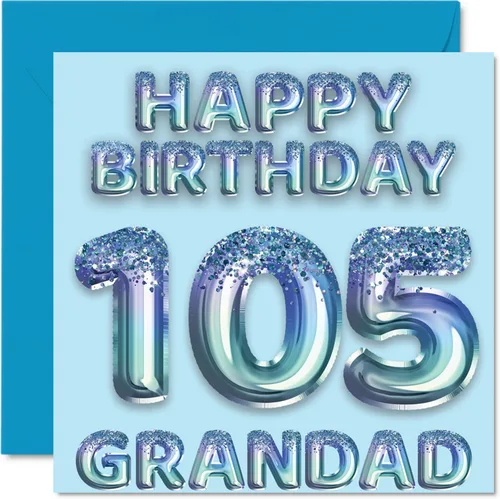 Miniatura 115 de Stuff4 Tarjeta de primer cumpleaños para niños, globo de fiesta con purpurina azul, tarjetas de feliz cumpleaños para niño de 1 año, nieto, hijo, 57