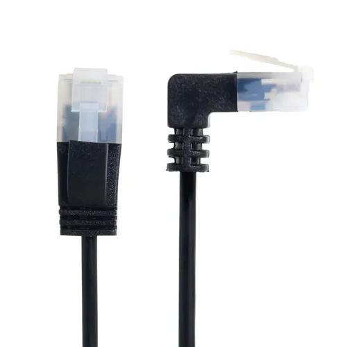 Miniatura 11 de cablecc Cable giratorio macho CAT6 UTP macho a macho RJ45 8P8C 1000Mbps para red LAN Ethernet 25CM