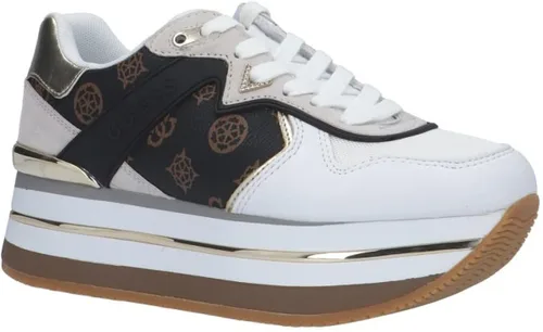 Miniatura 7 de Guess Scarpe Donna Zeppa Harinna Pala BlancoMarrón 4G Logo D23GU28 FL7HARFAL12, Multicolor