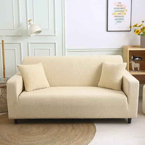 Miniatura 11 de Funda elástica para sillón, funda de sillón gruesa y elástica de tela jacquard, protector de muebles de color sólido, funda de sofá para niños