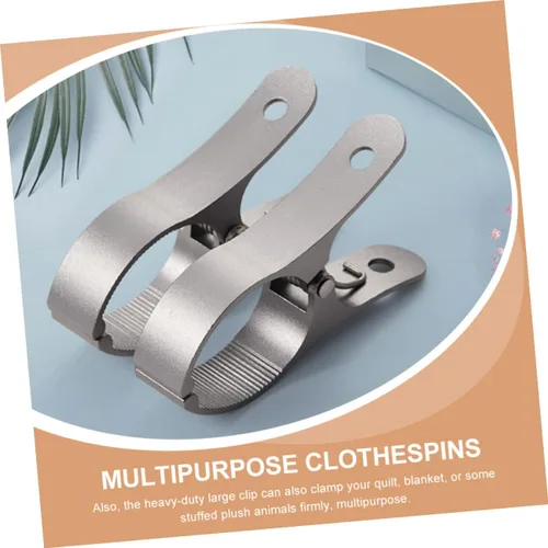 Miniatura 2 de Clips de secado de ropa, abrazaderas de toalla de playa, clip de metal para colcha, pasadores de ropa de metal, clips de utilidad, silla de playa