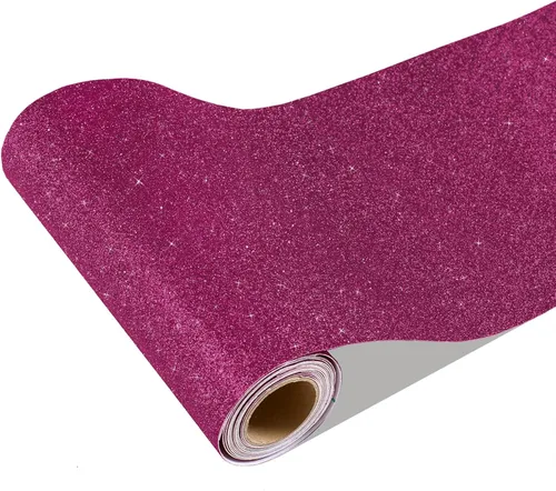 Miniatura 11 de CRE8TIVE Borde de Papel Tapiz Azul con Purpurina de Tela Papel Tapiz con Purpurina Pegar y Despegar Removible Autoadhesivo Borde de Papel Tapiz Azul