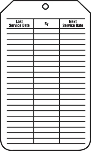 Miniatura 3 de Accuform Signs TRS319CTP - Etiqueta de registro de estado, leyenda "registro de servicio", 5.75 pulgadas de largo x 3.25 pulgadas de ancho x 0.010