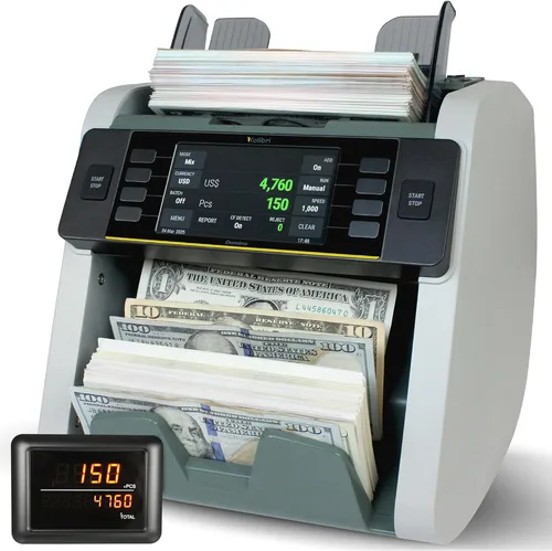 Miniatura 8 de Kolibri, contador de dinero con detección UV Blanco/Verde (Kolibri Uv/Mg)