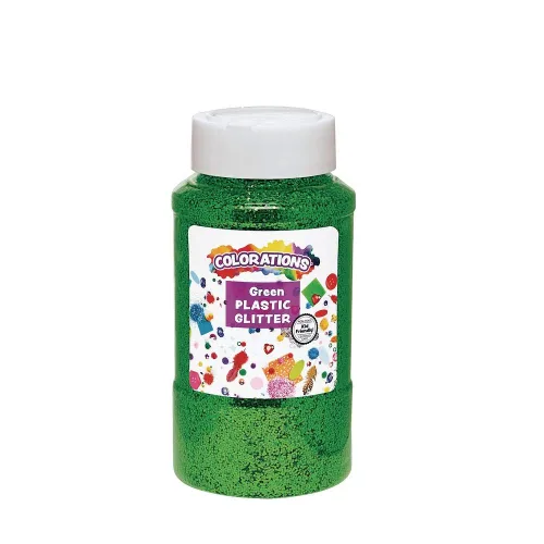 Miniatura 8 de Colorations Purpurina de plástico extra segura plateada de 1 libra para artes y manualidades plateado