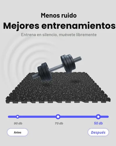 Miniatura 8 de AIRHOP Alfombrillas de Equipo de Ejercicio de 0.56 Pulgadas de Grosor, 48 Pies Cuadrados, 12 Baldosas Mejoradas de Goma Superior con Espuma EVA