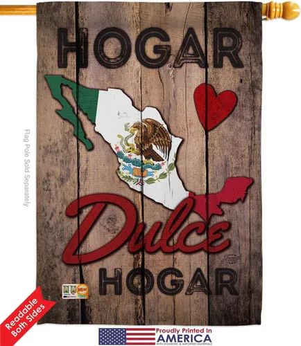 Miniatura 2 de Country Mexico Hogar Dulce Garden House - Juego de banderas de nacionalidad regional, nacionalidad internacional, mundo particular, área pequeña