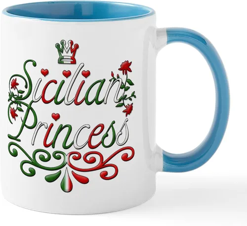 Miniatura 45 de CafePress Sicilia Mug - Taza de café de cerámica (11.0 fl oz)