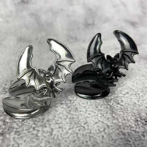 Miniatura 3 de Par de esparcidores de sillín de acero inoxidable 316L con bate de vampiro (PS-298)