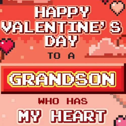 Miniatura 6 de Prime Greetings Tarjeta del día de San Valentín para nieto, hecha en Estados Unidos, ecológica, tarjeta gruesa con sobre de alta calidad de 5 x 7.75