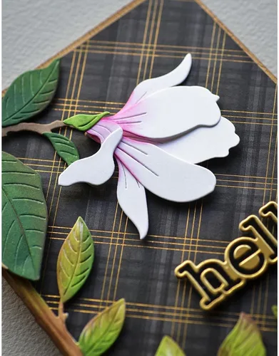 Miniatura 4 de Lily Dies - Troqueles para hacer tarjetas, flores de lirio y hojas de metal, troqueles para manualidades, manualidades, manualidades, álbumes