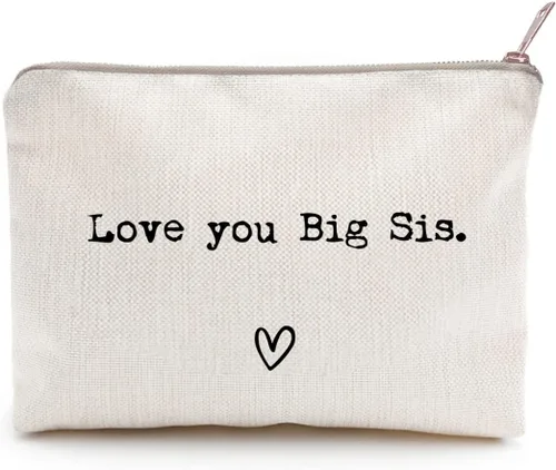 Miniatura 8 de Mejor Hermana, Regalo para Hermana, Te Extraño, Envía Amor, Estuche de Maquillaje, Bolso de Aseo, Regalo para Amiga, Bolso de Maquillaje