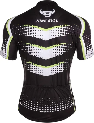 Miniatura 2 de Conjunto de camiseta de ciclismo para hombre, camiseta reflectante de secado rápido y pantalones cortos de ciclismo acolchados 3D