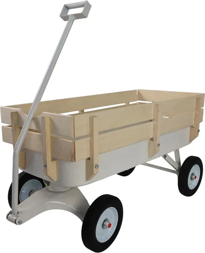 Miniatura 11 de ZeHuoGe Carro deportivo al aire libre todo terreno con paneles laterales de madera extraíbles, neumáticos de aire, panel de pie grande, cama