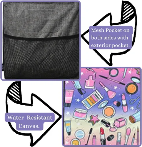 Miniatura 416 de NGIL Bolsa de comestibles reutilizable extra grande plegable de gran tamaño para comestibles, almacenamiento, picnic, playa, Bronco-negro occidental
