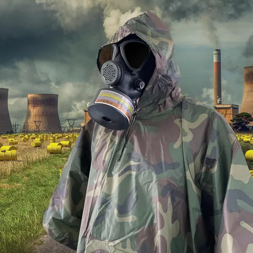 Miniatura 8 de Poncho nuclear militar M15 V.2, poncho táctico del ejército para la protección de CBRN, Camouflaje, Talla única