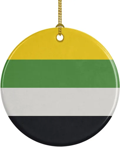 Miniatura 14 de Caroline's Treasures Trigender Pride - Adorno de cerámica para colgar en el árbol de Navidad, para el hogar, Navidad, fiestas, regalo, 3 pulgadas