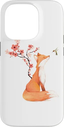 Miniatura 17 de The Cute Fox and Hummingbird Cherry Blossom Flower Present Case for iPhone 17