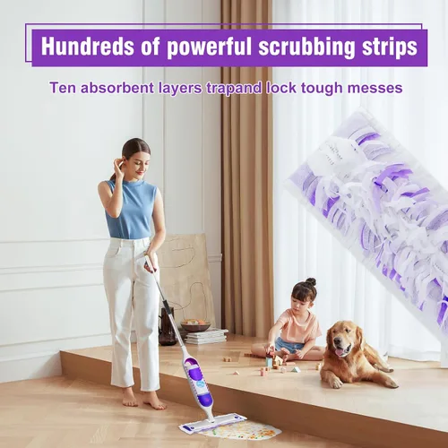 Miniatura 6 de 20 paquetes de almohadillas de recambio para Swiffer Power Mop, almohadillas de recambio para barrer múltiples superficies y madera, almohadillas