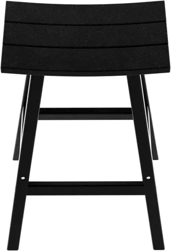 Miniatura 6 de HDPE Laguna Contempo - Taburete de bar de 29", color negro